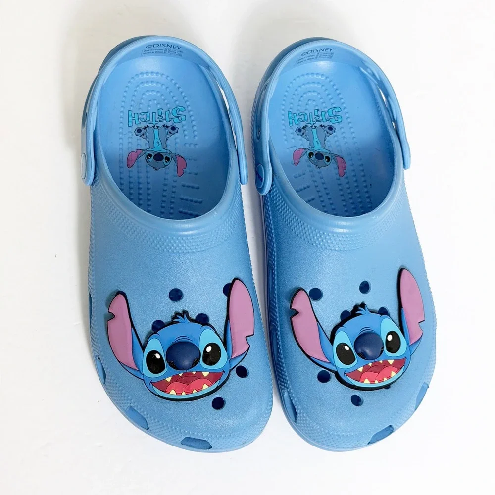 Crocs Clog Men 9 Womens 11 Disney Lilo & Stitch Character Charms Classic Sandal